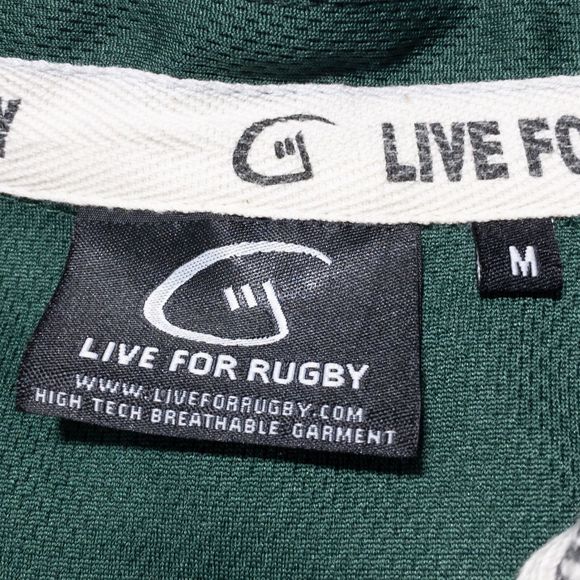 Live for Rugby Ireland Jersey Shirt Men's Medium Green Striped LFR Rugby - Picture 2 of 9